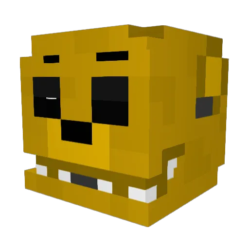 DPH_alt1 Minecraft avatar head, 3D render