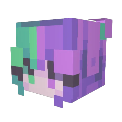 DPUniverse Minecraft avatar head, 3D render