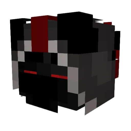 DPWolf56 Minecraft avatar head, 3D render