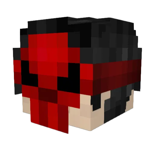 DPZ15 Minecraft avatar head, 3D render