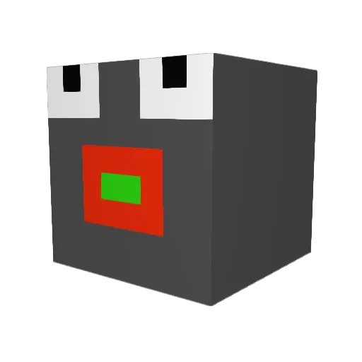 DP_Spider Minecraft avatar head, 3D render