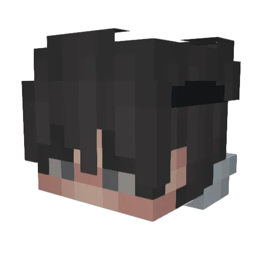 DPantuzzo Minecraft avatar head, 3D render