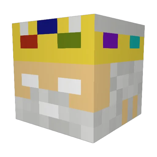 DPedrayes Minecraft avatar head, 3D render