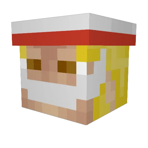 DPgaming129 Minecraft avatar head, 3D render