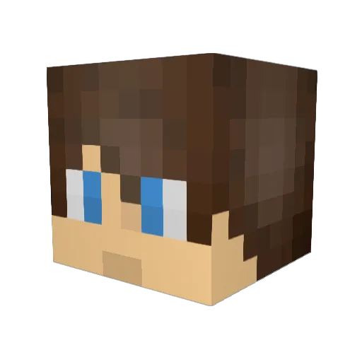 DPierce04 Minecraft avatar head, 3D render