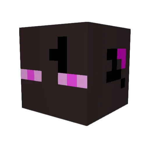 DPxD3v Minecraft avatar head, 3D render