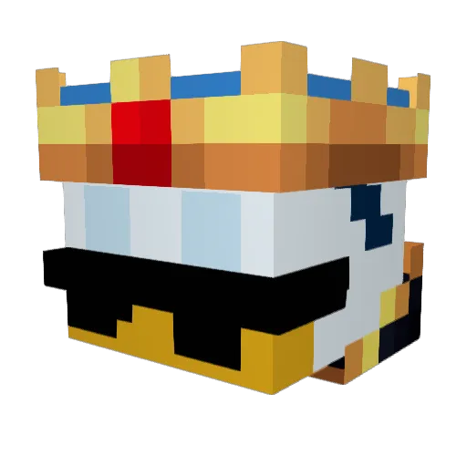 DQnald_Duck Minecraft avatar head, 3D render