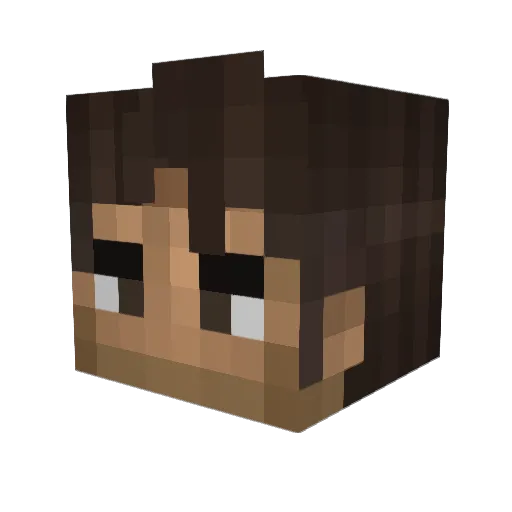 DR10 Minecraft avatar head, 3D render