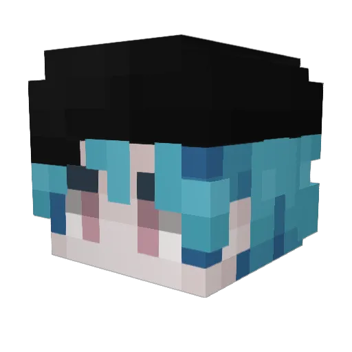 DR34L Minecraft avatar head, 3D render