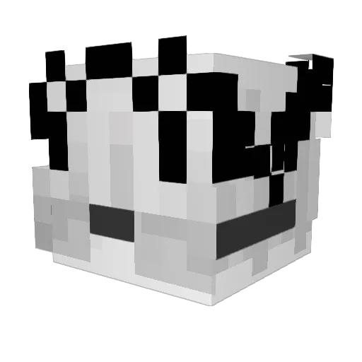 DR3MA Minecraft avatar head, 3D render