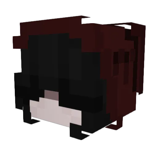 DR4ING1RL Minecraft avatar head, 3D render