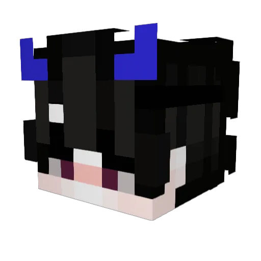 DR4_wolf Minecraft avatar head, 3D render