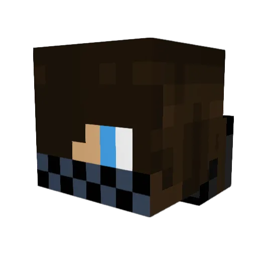 DR6__ Minecraft avatar head, 3D render