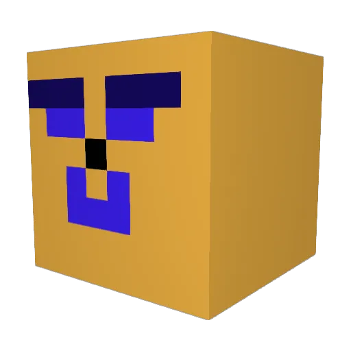 DRAG0NL0RD Minecraft avatar head, 3D render