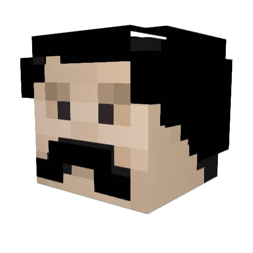 DRAGEFAR Minecraft avatar head, 3D render