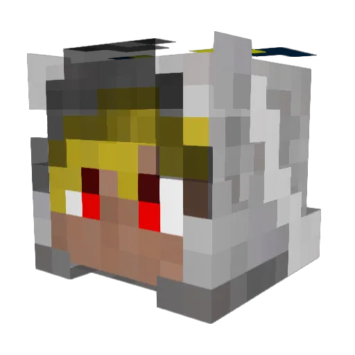 DRAGHEN_Z Minecraft avatar head, 3D render