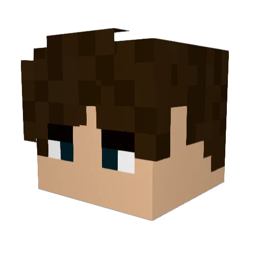 DRAGNID Minecraft avatar head, 3D render
