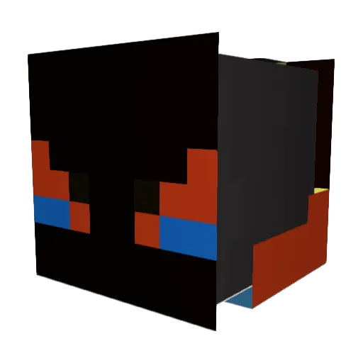 DRAGONCOOL7 Minecraft avatar head, 3D render