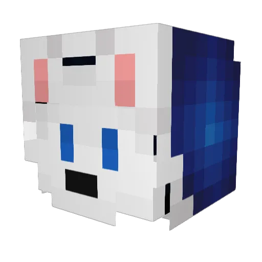 DRAGONWING6135 Minecraft avatar head, 3D render