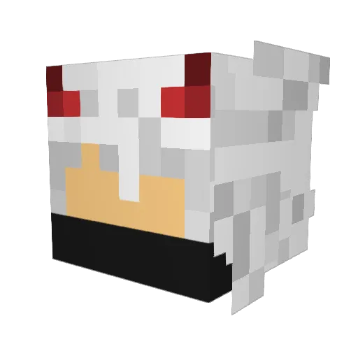 DRAGON_626 Minecraft avatar head, 3D render