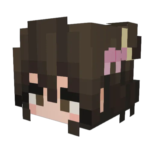 DRAGON_BLIND Minecraft avatar head, 3D render