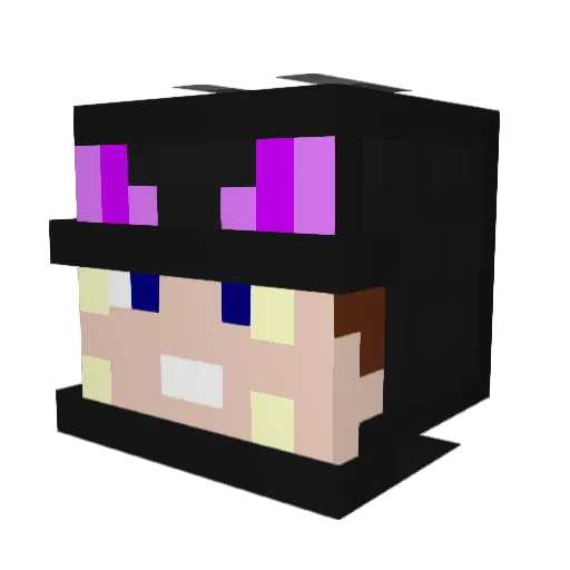 DRAGON_KILLER_03 Minecraft avatar head, 3D render
