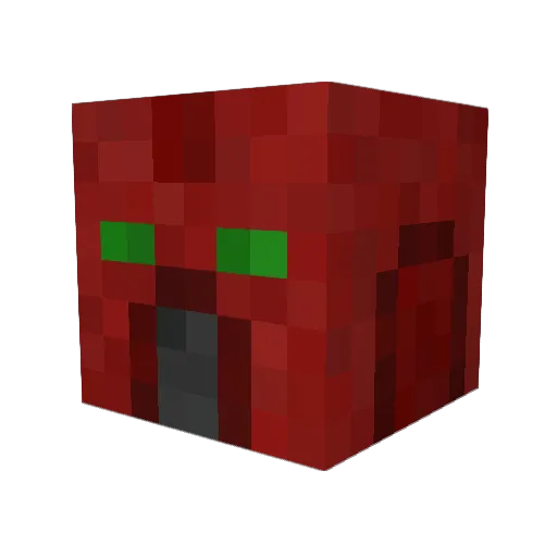 DRAGONfluffy Minecraft avatar head, 3D render