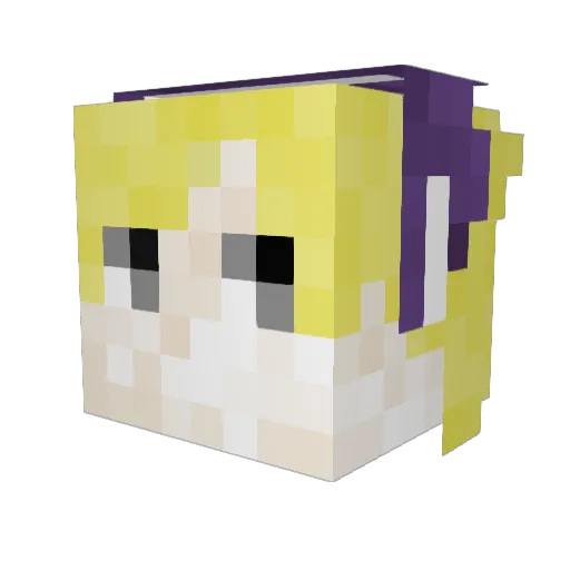 DRAGOSCREAM Minecraft avatar head, 3D render