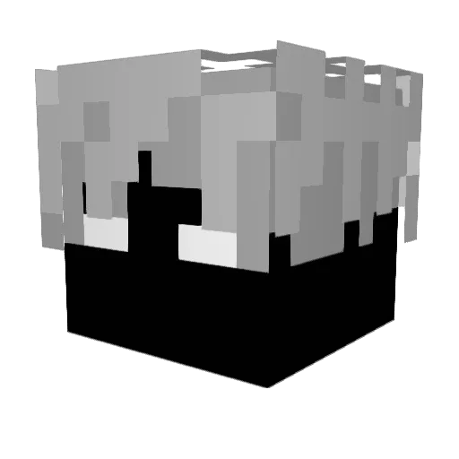 DRAG_17 Minecraft avatar head, 3D render