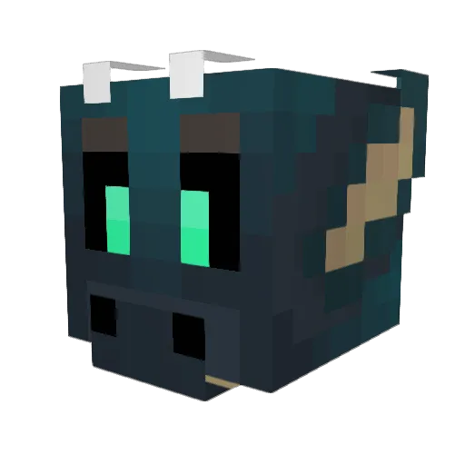 DRAGwarrior Minecraft avatar head, 3D render