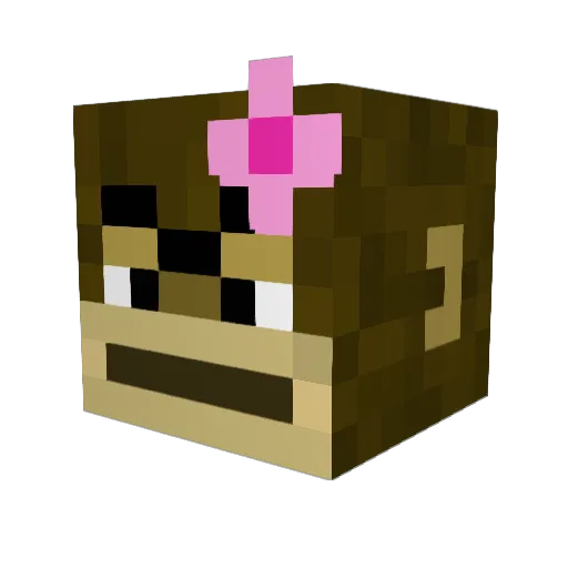 DRAKEA Minecraft avatar head, 3D render