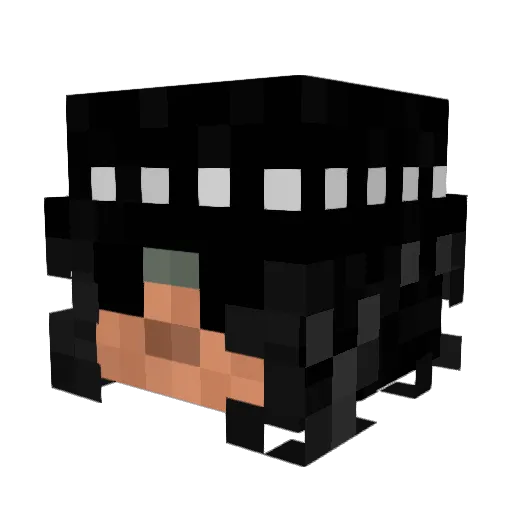 DRALYCZ Minecraft avatar head, 3D render