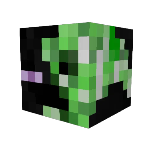 DRAT612 Minecraft avatar head, 3D render