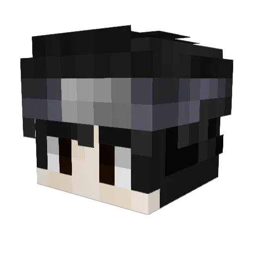 DRAUDEEE Minecraft avatar head, 3D render