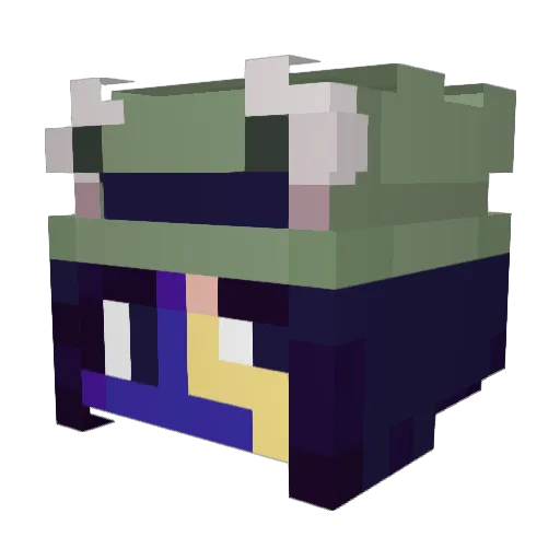 DRAXz777 Minecraft avatar head, 3D render