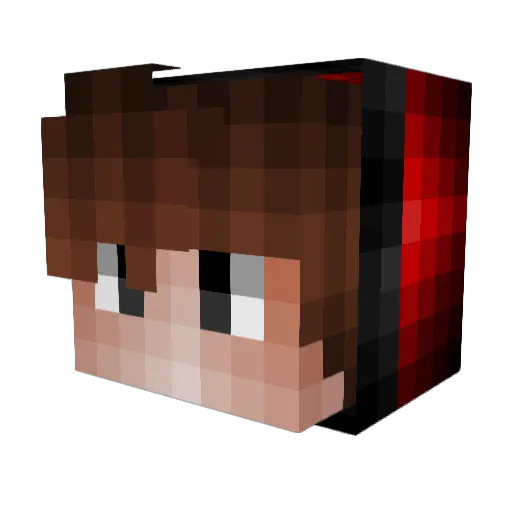 DRC28783 Minecraft avatar head, 3D render