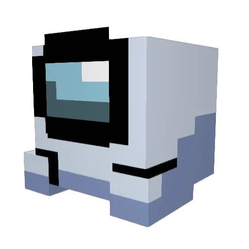 DREAM1013 Minecraft avatar head, 3D render