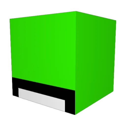 DREAM22222 Minecraft avatar head, 3D render