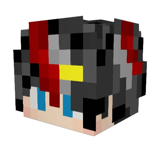 DREAMHUNTz Minecraft avatar head, 3D render