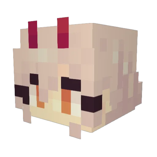DREAM_808 Minecraft avatar head, 3D render