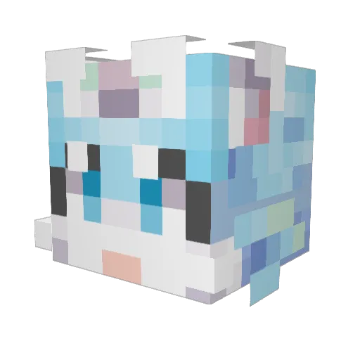 DREAM_LC Minecraft avatar head, 3D render