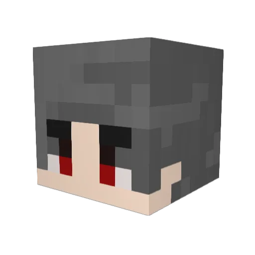 DREIKORE Minecraft avatar head, 3D render