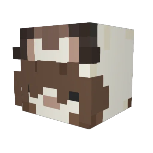 DRELODY01 Minecraft avatar head, 3D render