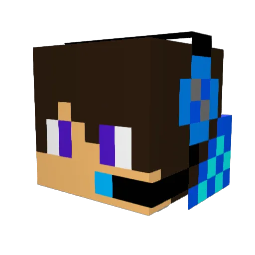 DRESTROYER_GAMER Minecraft avatar head, 3D render