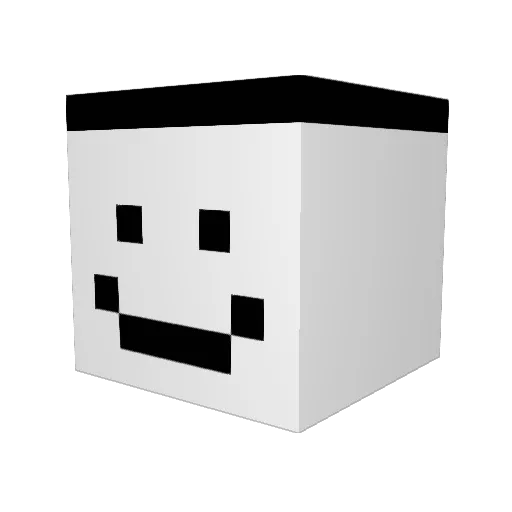 DREZNO Minecraft avatar head, 3D render