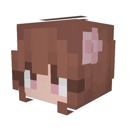 DRGN_Frost Minecraft avatar head, 3D render