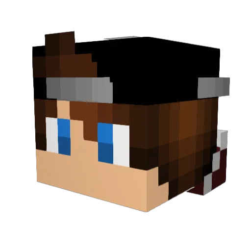 DRGX_TVS Minecraft avatar head, 3D render