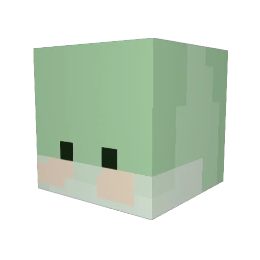 DRG_Plasma Minecraft avatar head, 3D render