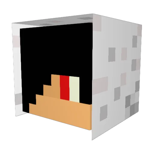 DRGameDesign Minecraft avatar head, 3D render