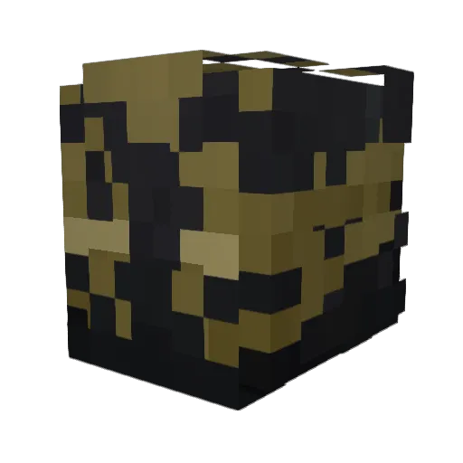 DRGreenOrange Minecraft avatar head, 3D render